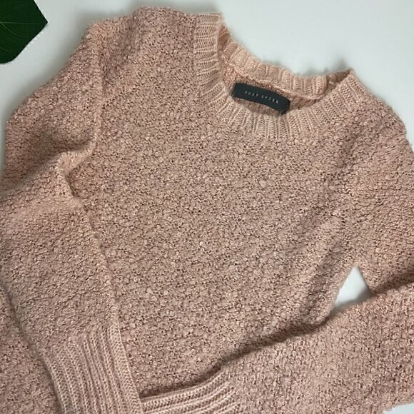 Suzy Shier Soft Pink Wool Blend Sweater XS - Picture 3 of 6